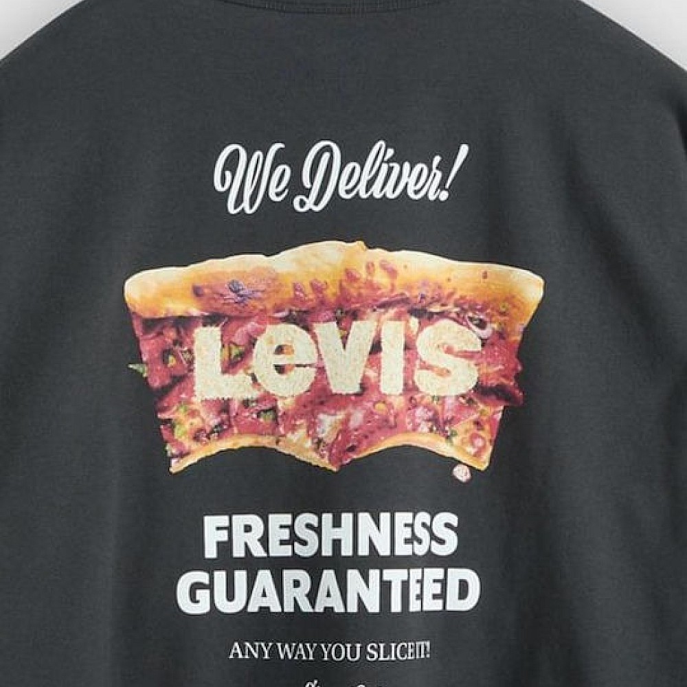 Ανδρική Κοντομάνικη Μπλούζα Oversized με Λογότυπο LEVIS