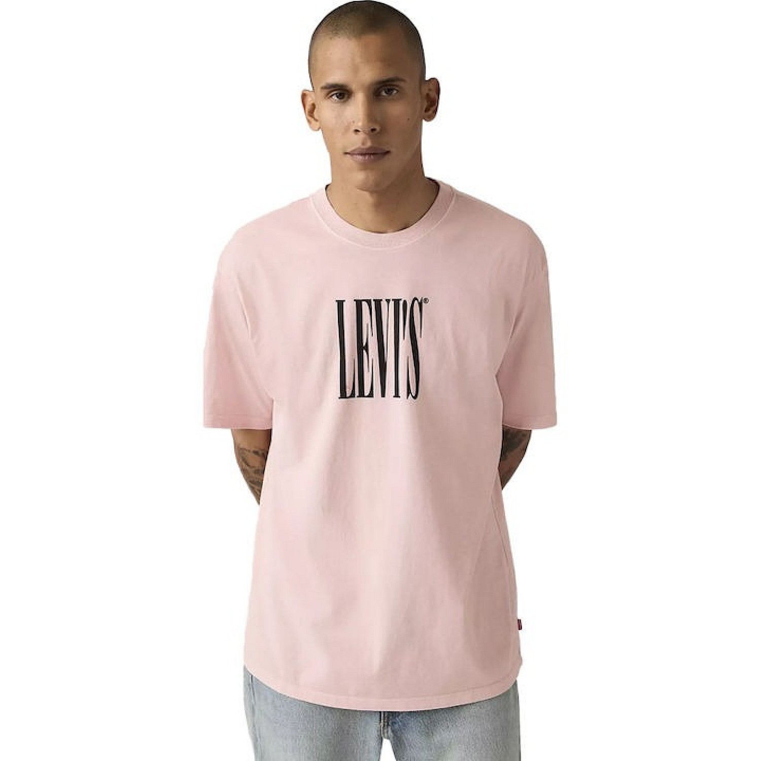 Ανδρική Κοντομάνικη Μπλούζα Vintage Fit με Λογότυπο LEVIS