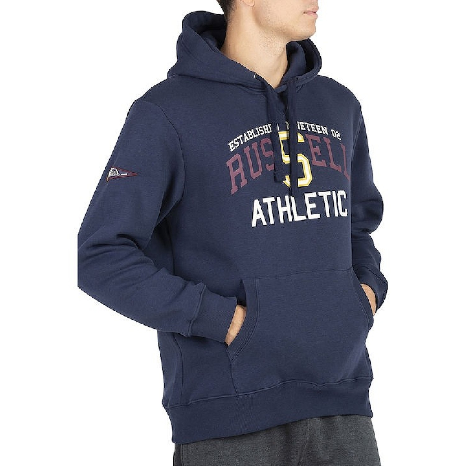 Ανδρικό Φούτερ με Κουκούλα Collegiate RUSSELL ATHLETIC