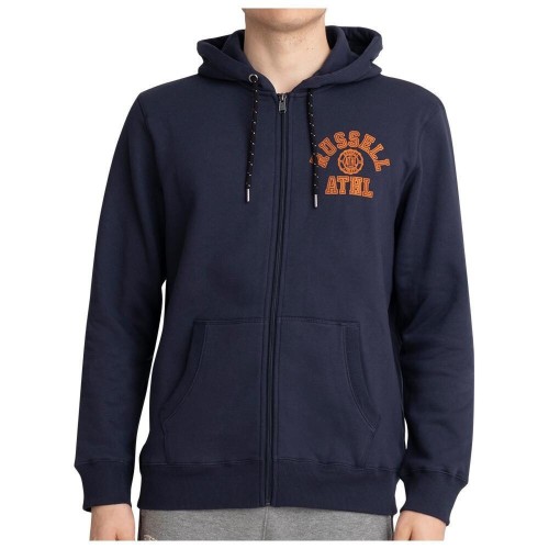 Ανδρικό Φούτερ με Κουκούλα Collegiate Ζιπ RUSSELL ATHLETIC