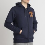 Ανδρικό Φούτερ με Κουκούλα Collegiate Ζιπ RUSSELL ATHLETIC