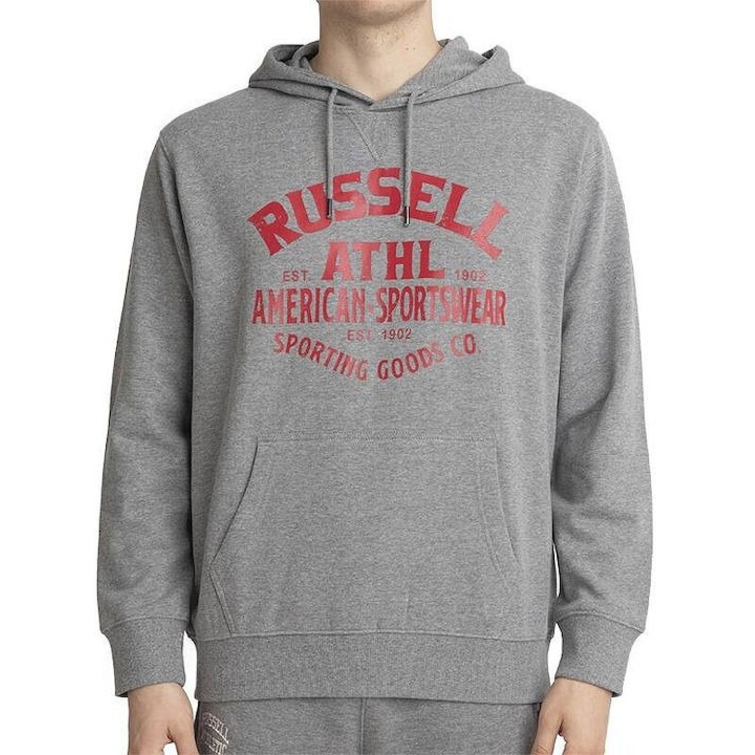 Ανδρικό Φούτερ με Κουκούλα και Λογότυπο RUSSELL ATHLETIC