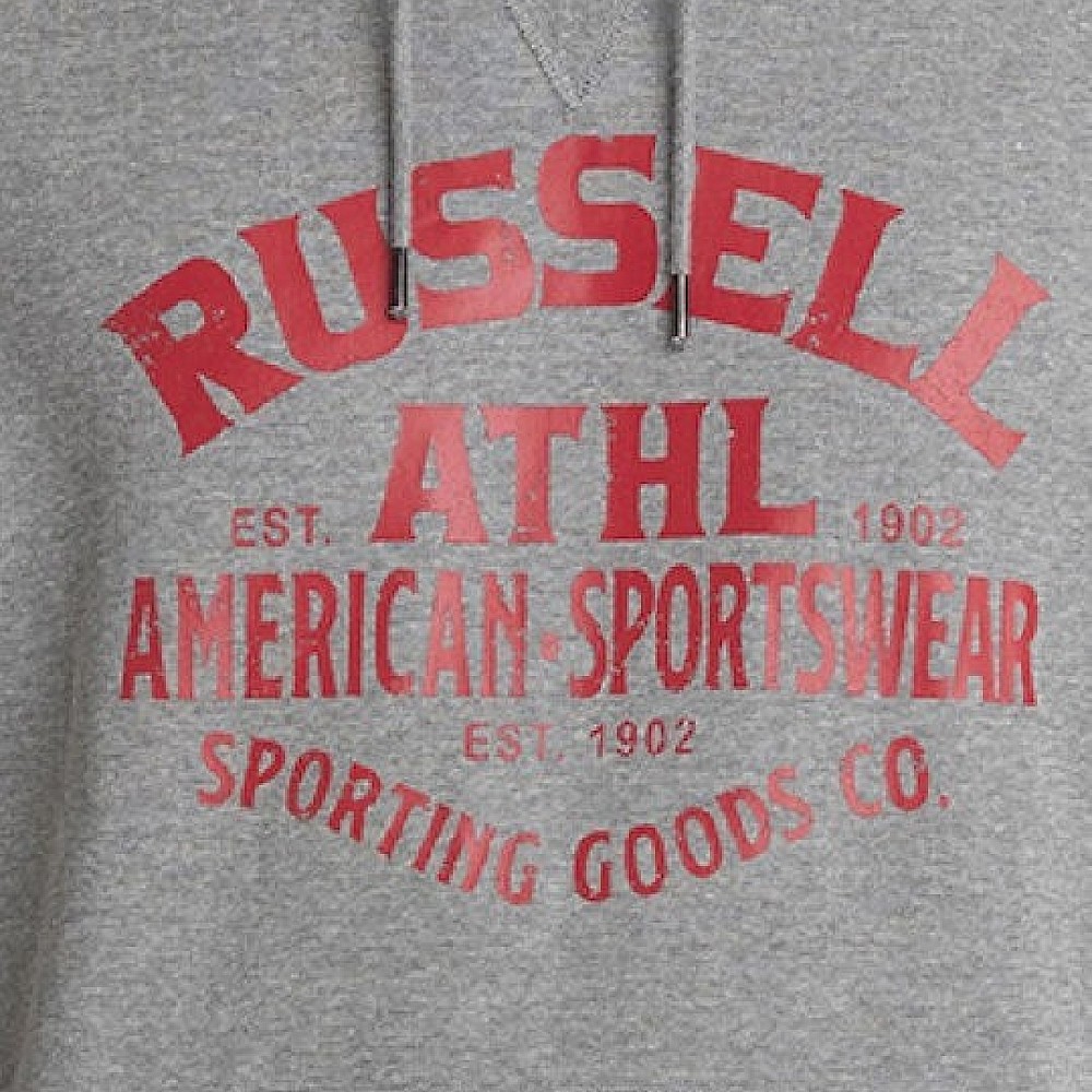 Ανδρικό Φούτερ με Κουκούλα και Λογότυπο RUSSELL ATHLETIC