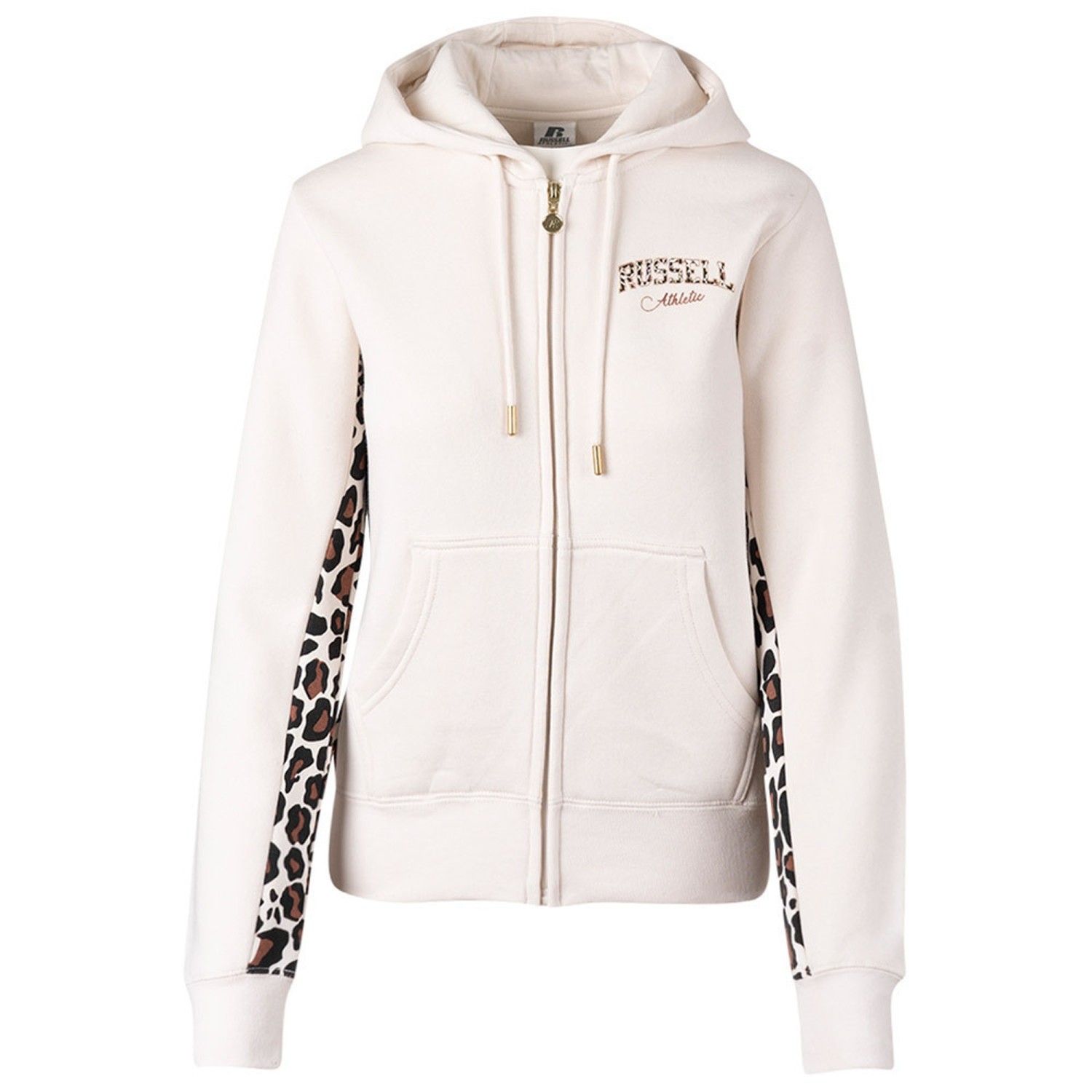 Γυναικεία Ζακέτα Φούτερ με Κουκούλα Animal Print RUSSELL ATHLETIC