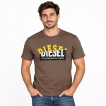 Ανδρική Μπλούζα Κοντομάνικη με Logo Print DIESEL Ανδρική Μπλούζα Κοντομάνικη με Logo Print DIESEL