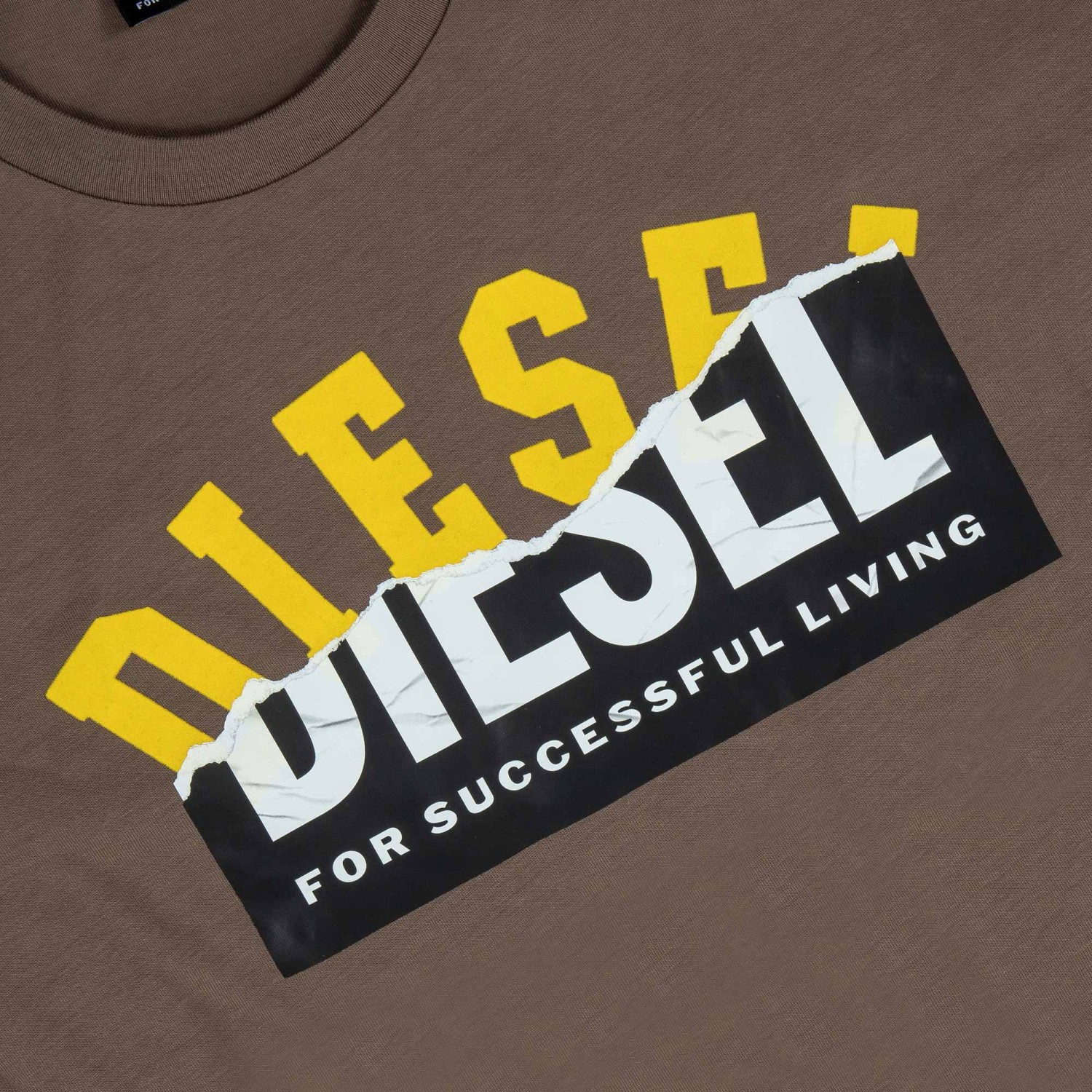 Ανδρική Μπλούζα Κοντομάνικη με Logo Print DIESEL Ανδρική Μπλούζα Κοντομάνικη με Logo Print DIESEL