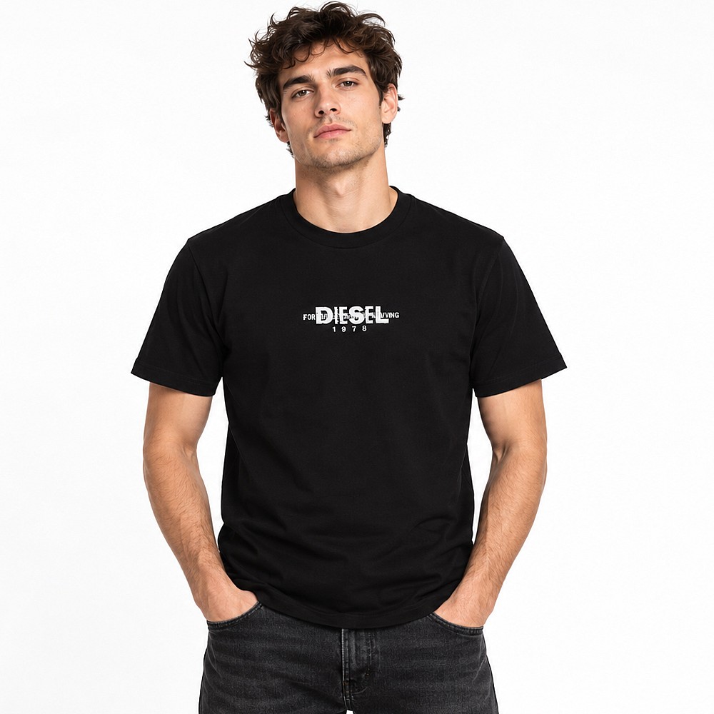 Ανδρικό Κοντομάνικο T-shirt με Λογότυπο DIESEL