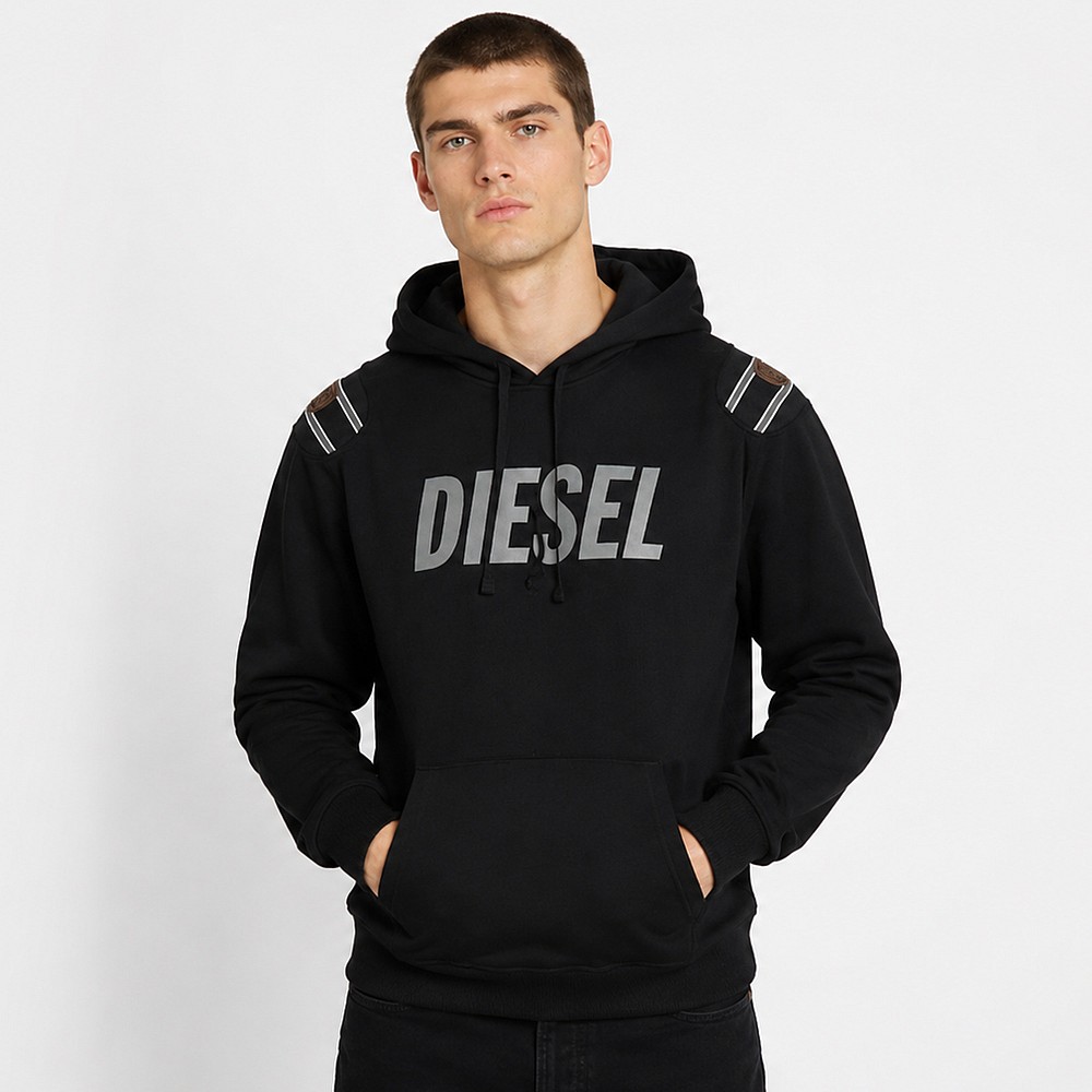 Ανδρικό Φούτερ με Κουκούλα και Λογότυπο DIESEL