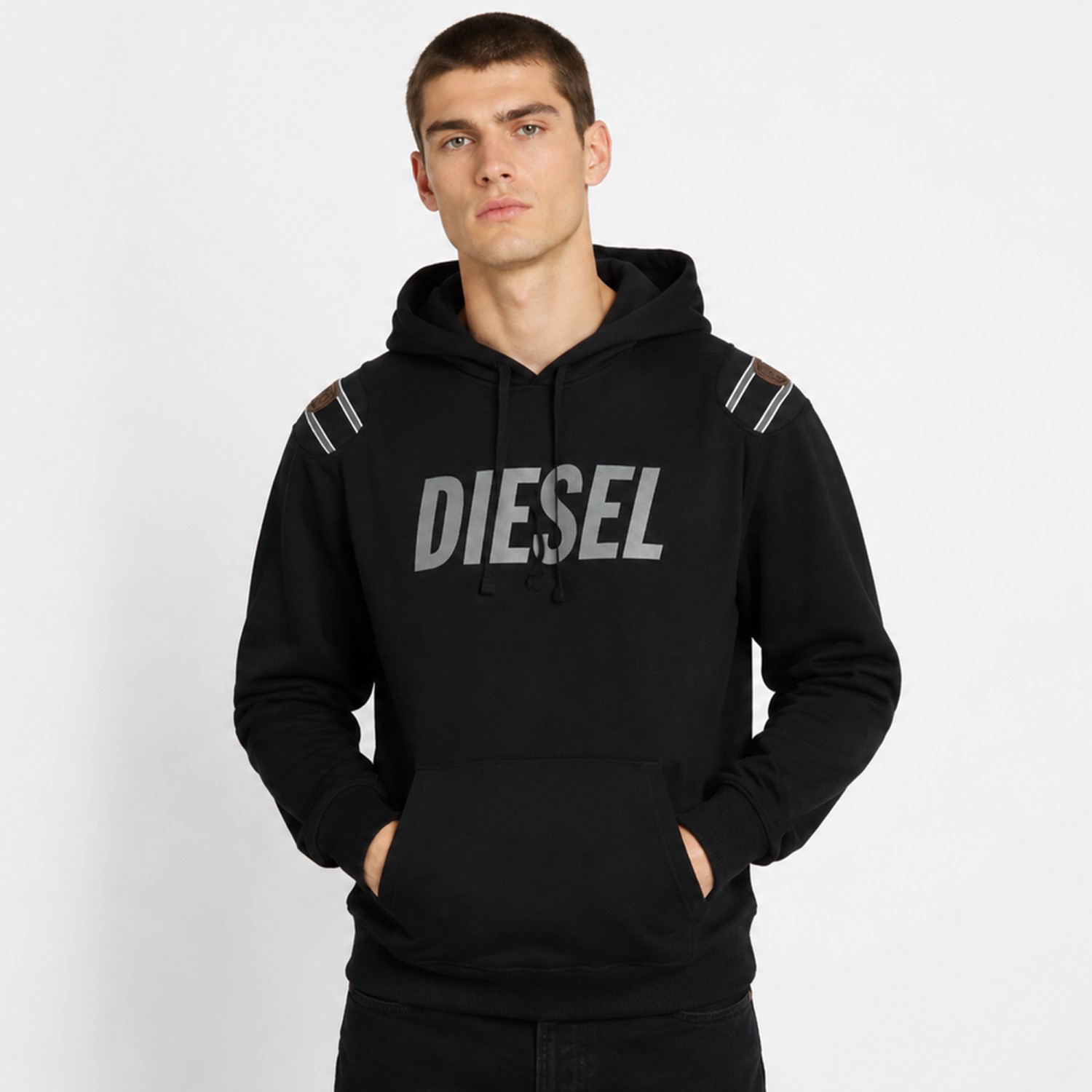 Ανδρικό Φούτερ με Κουκούλα και Λογότυπο DIESEL