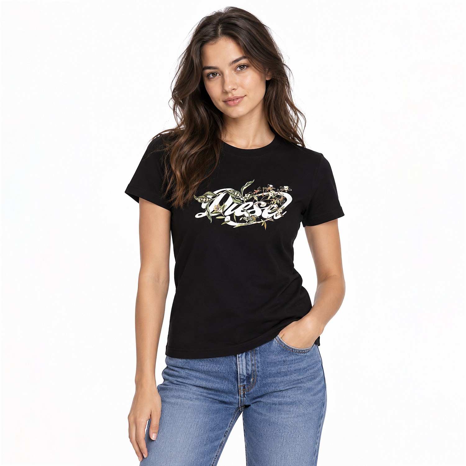 Γυναικείο Κοντομάνικο T-shirt με Λογότυπο DIESEL