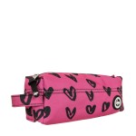 Unisex Κασετίνα HYPE με Τύπωμα Καρδιές Scribble Hearts