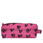 Unisex Κασετίνα HYPE με Τύπωμα Καρδιές Scribble Hearts