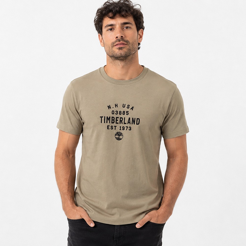 Ανδρική Μπλούζα Κοντομάνικη με Τύπωμα TIMBERLAND
