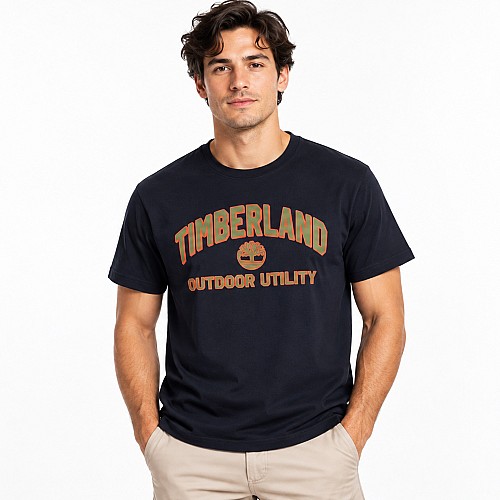 Ανδρική Μπλούζα Κοντομάνικη με Λογότυπο TIMBERLAND