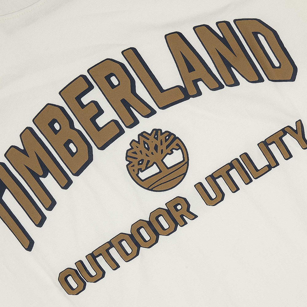 Ανδρική Μπλούζα Κοντομάνικη με Logo Print TIMBERLAND