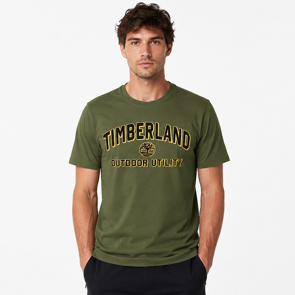 Ανδρική Κοντομάνικη Μπλούζα με Λογότυπο TIMBERLAND
