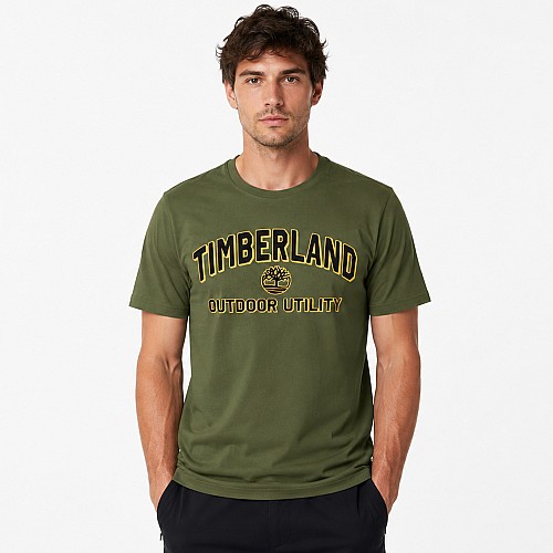 Ανδρική Κοντομάνικη Μπλούζα με Λογότυπο TIMBERLAND