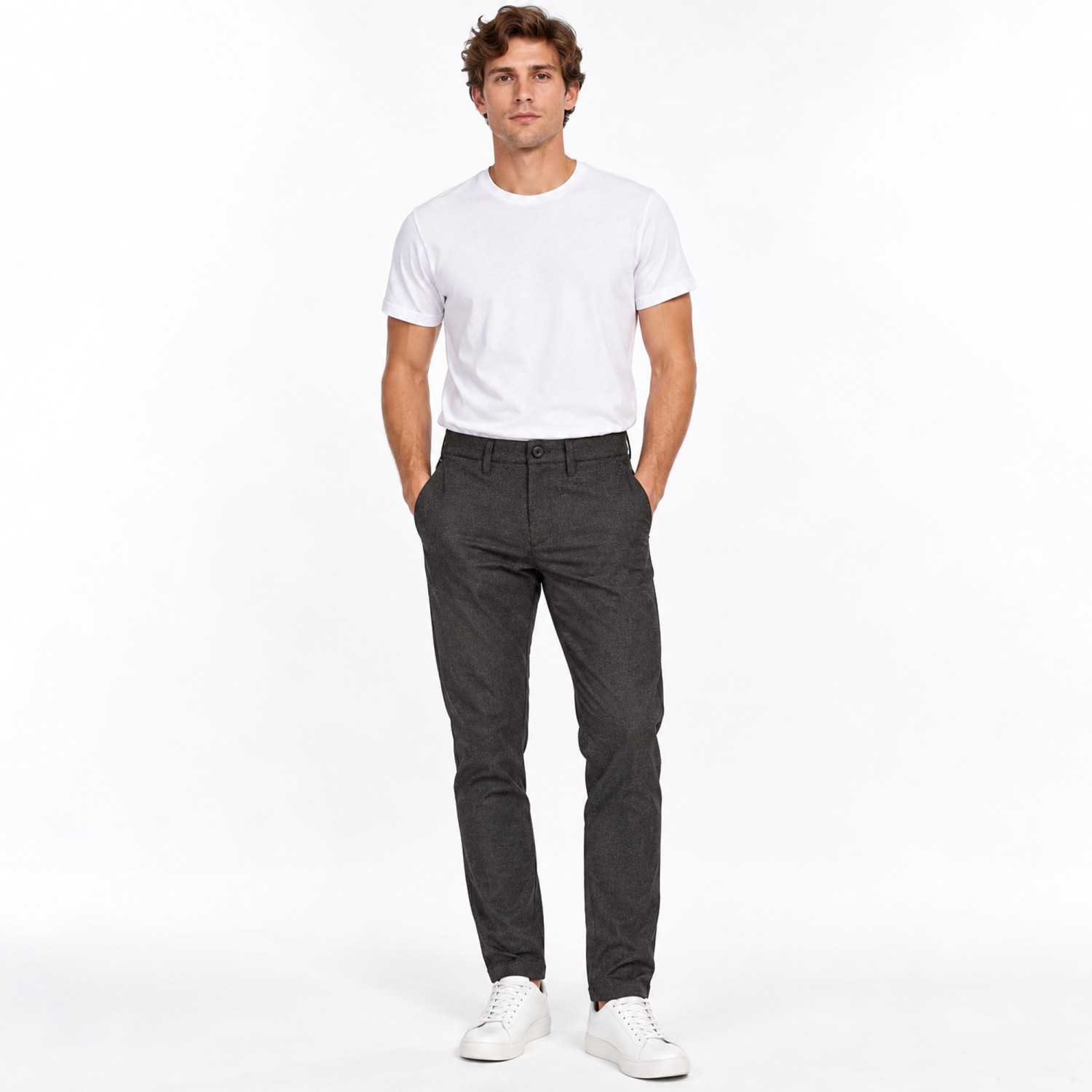 Ανδρικό Παντελόνι Chino με Print GABBA