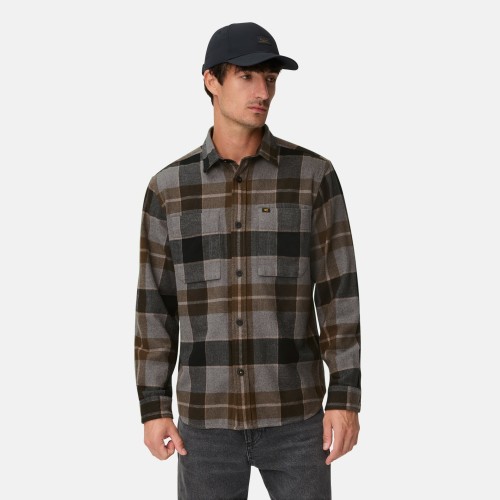 Ανδρικό Πουκάμισο Flannel Καρό Μακρυμάνικο CAMEL ACTIVE