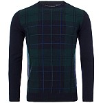 Ανδρικό Πλεκτό Πουλόβερ με Καρό Σχέδιο BARBOUR