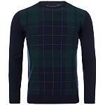 Ανδρικό Πλεκτό Πουλόβερ με Καρό Σχέδιο BARBOUR