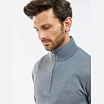 Ανδρικό Πλεκτό Πουλόβερ Loyton Merino με Half Zip BARBOUR