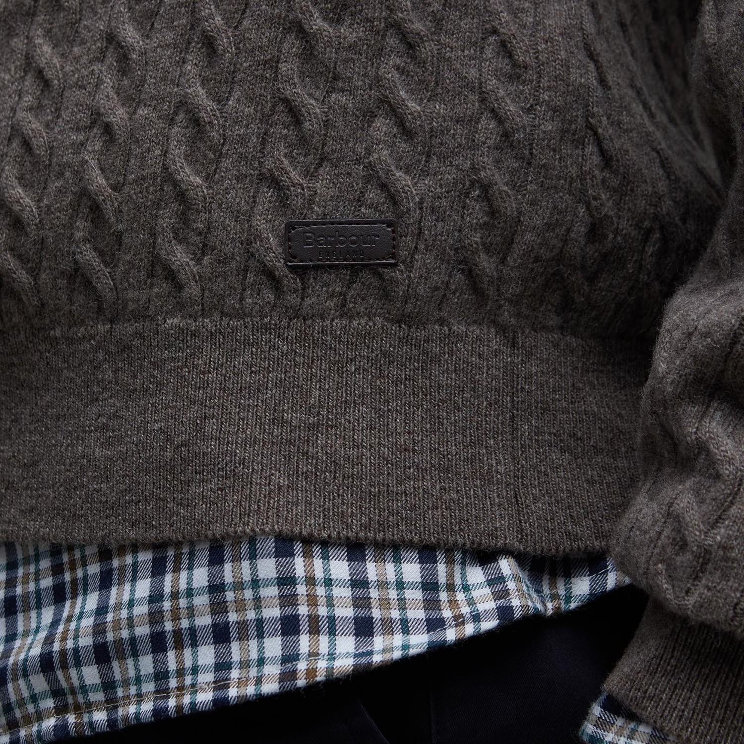 Ανδρικό Πλεκτό Πουλόβερ με Μισό Φερμουάρ BARBOUR