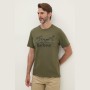 Ανδρική Μπλούζα Κοντομάνικη με Τύπωμα Field Dog BARBOUR