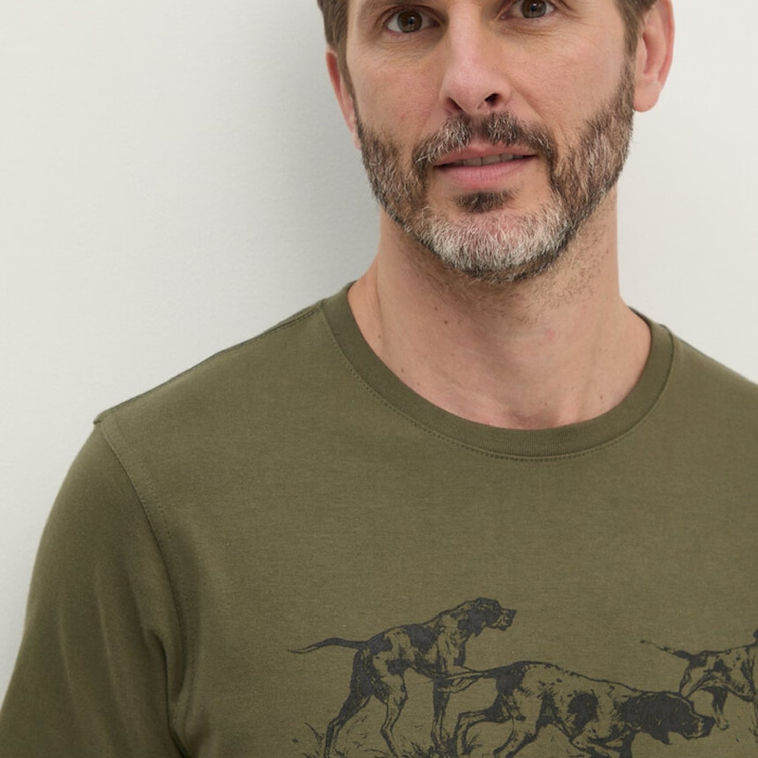 Ανδρική Μπλούζα Κοντομάνικη με Τύπωμα Field Dog BARBOUR