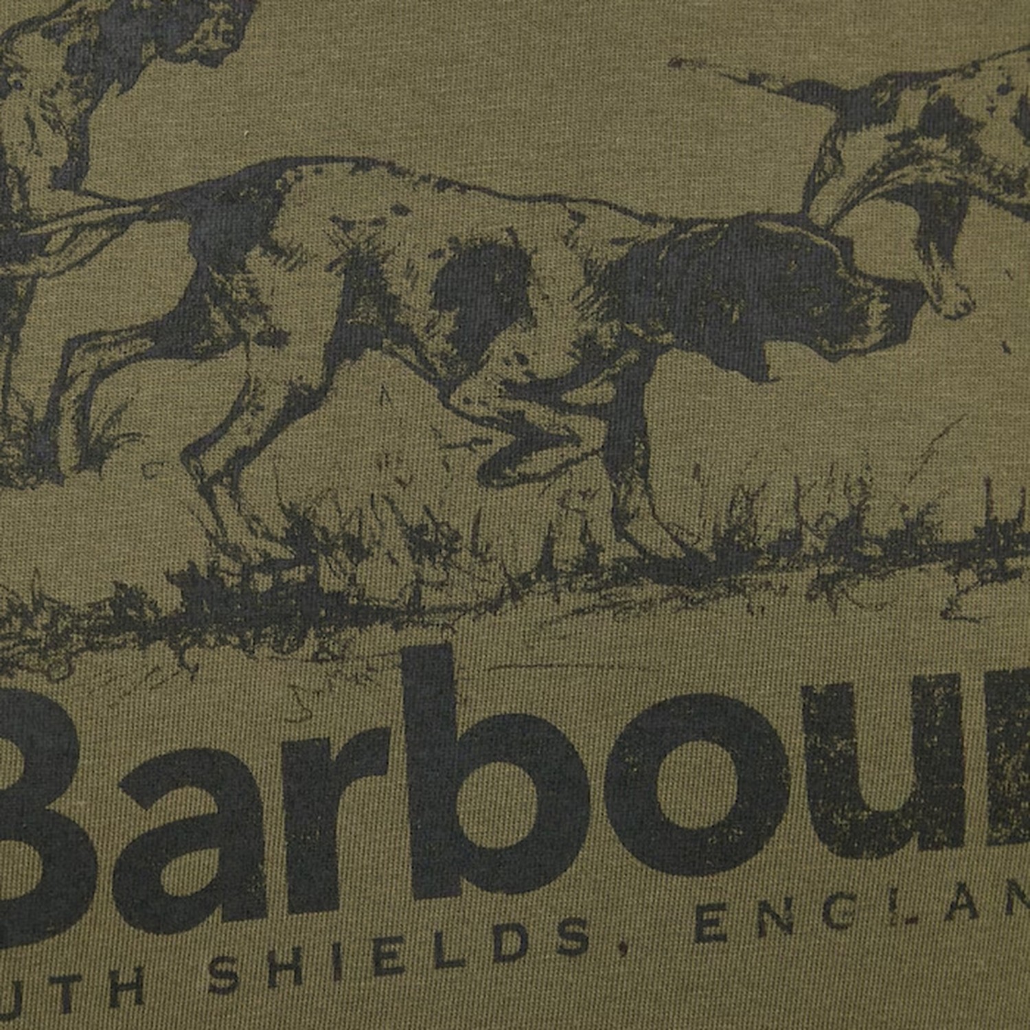 Ανδρική Μπλούζα Κοντομάνικη με Τύπωμα Field Dog BARBOUR