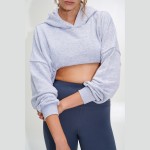 Γυναικείο Φούτερ με Κουκούλα Cropped SUGARFREE