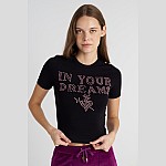 Γυναικείο Κοντομάνικο T-Shirt με Τύπωμα SUGARFREE