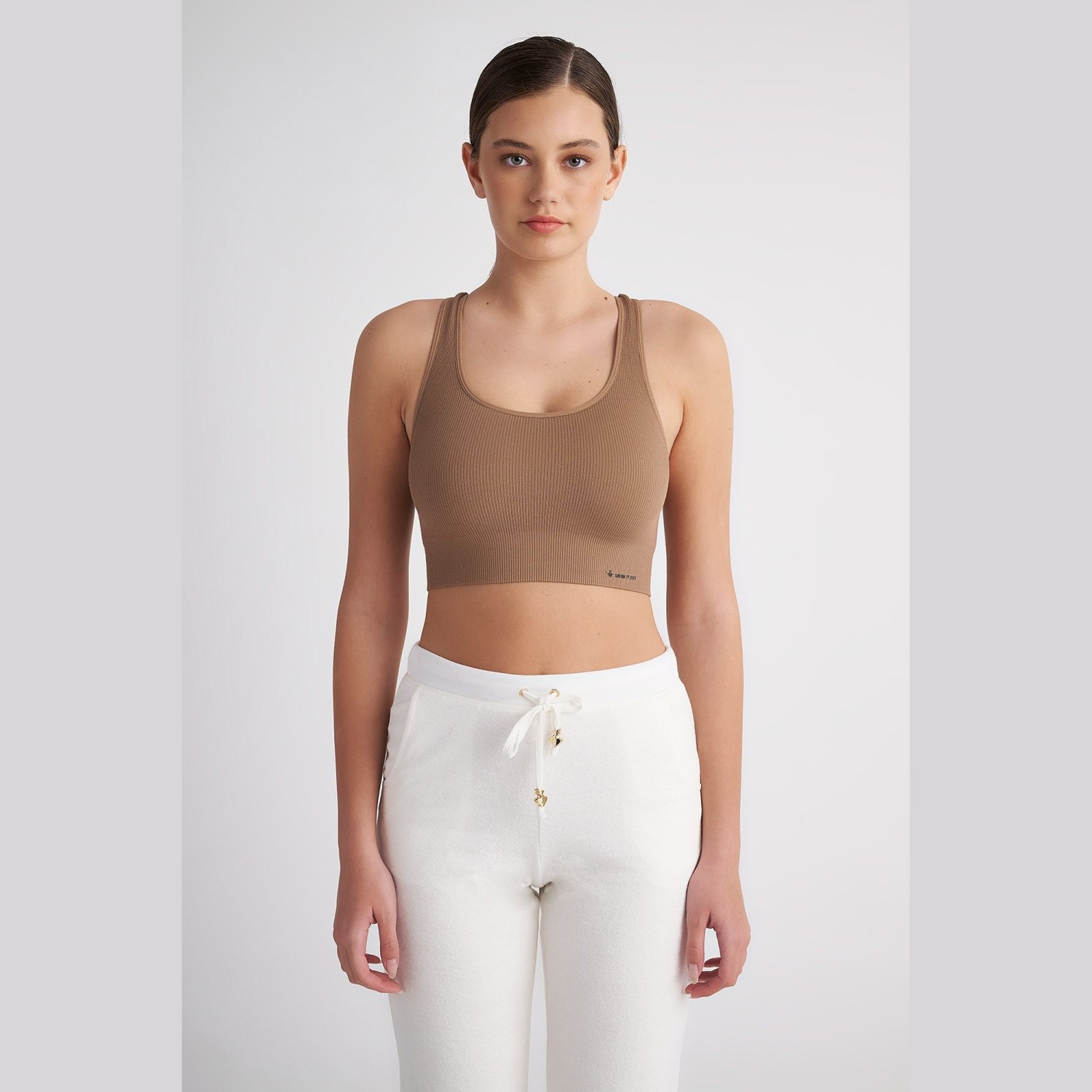 Γυναικείο Αμάνικο Crop Top με Ριπ Υφή SUGARFREE
