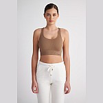 Γυναικείο Αμάνικο Crop Top με Ριπ Υφή SUGARFREE