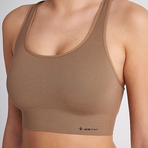 Γυναικείο Αμάνικο Crop Top με Ριπ Υφή SUGARFREE