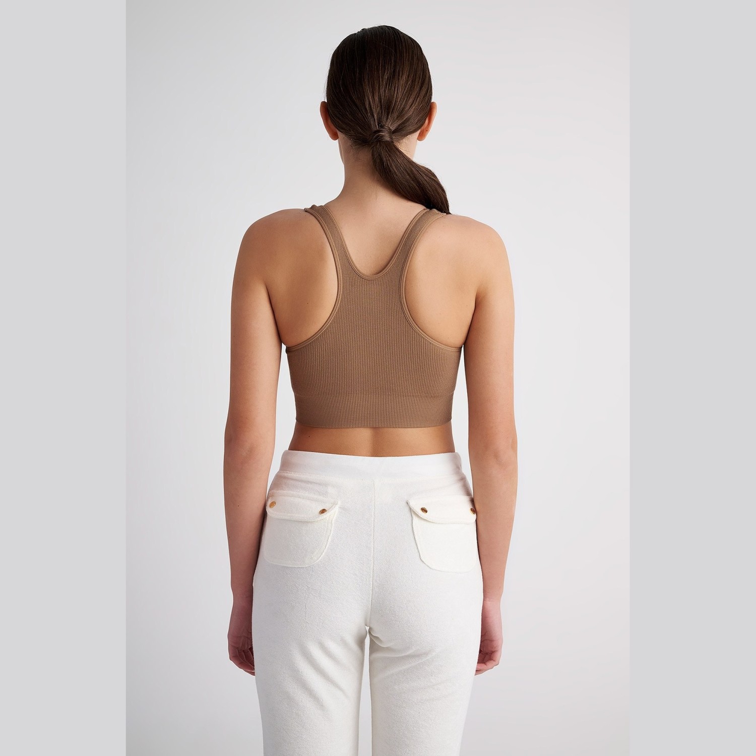 Γυναικείο Αμάνικο Crop Top με Ριπ Υφή SUGARFREE