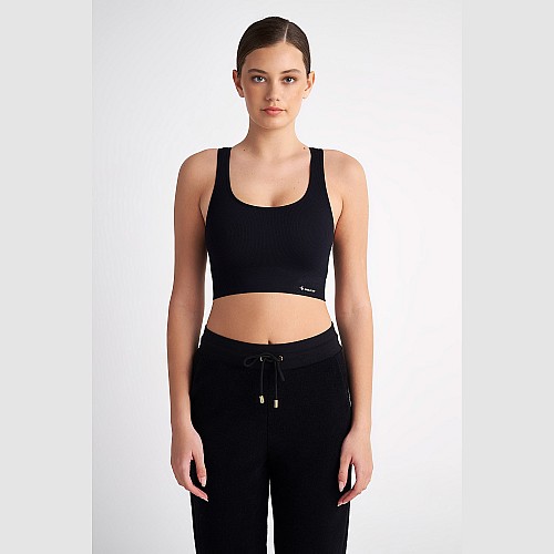 Γυναικείο Αμάνικο Crop Top με Ριπ Υφή SUGARFREE