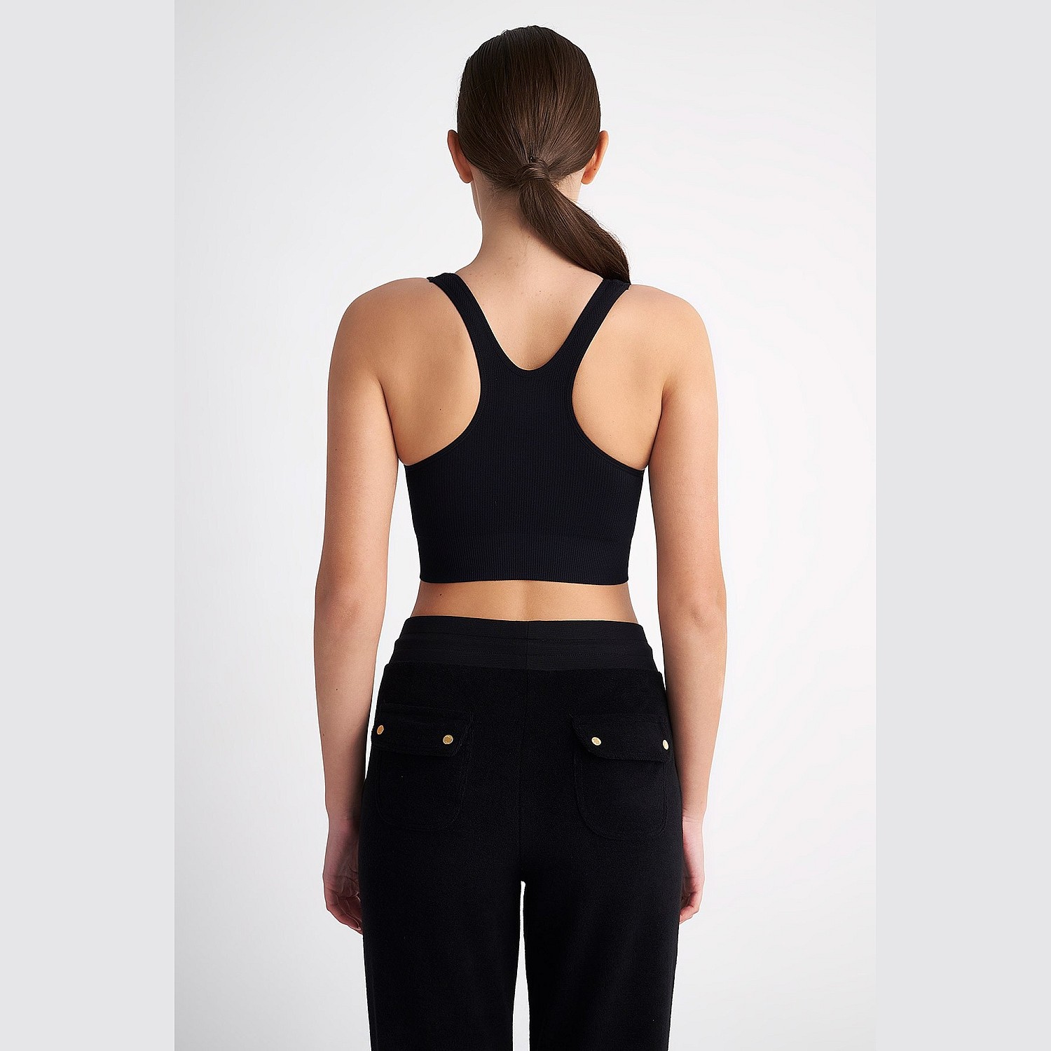 Γυναικείο Αμάνικο Crop Top με Ριπ Υφή SUGARFREE