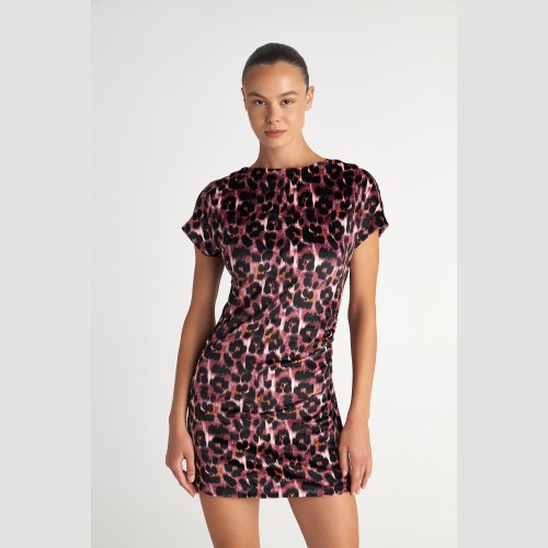 Γυναικείο Mini Φόρεμα με Animal Print SUGARFREE