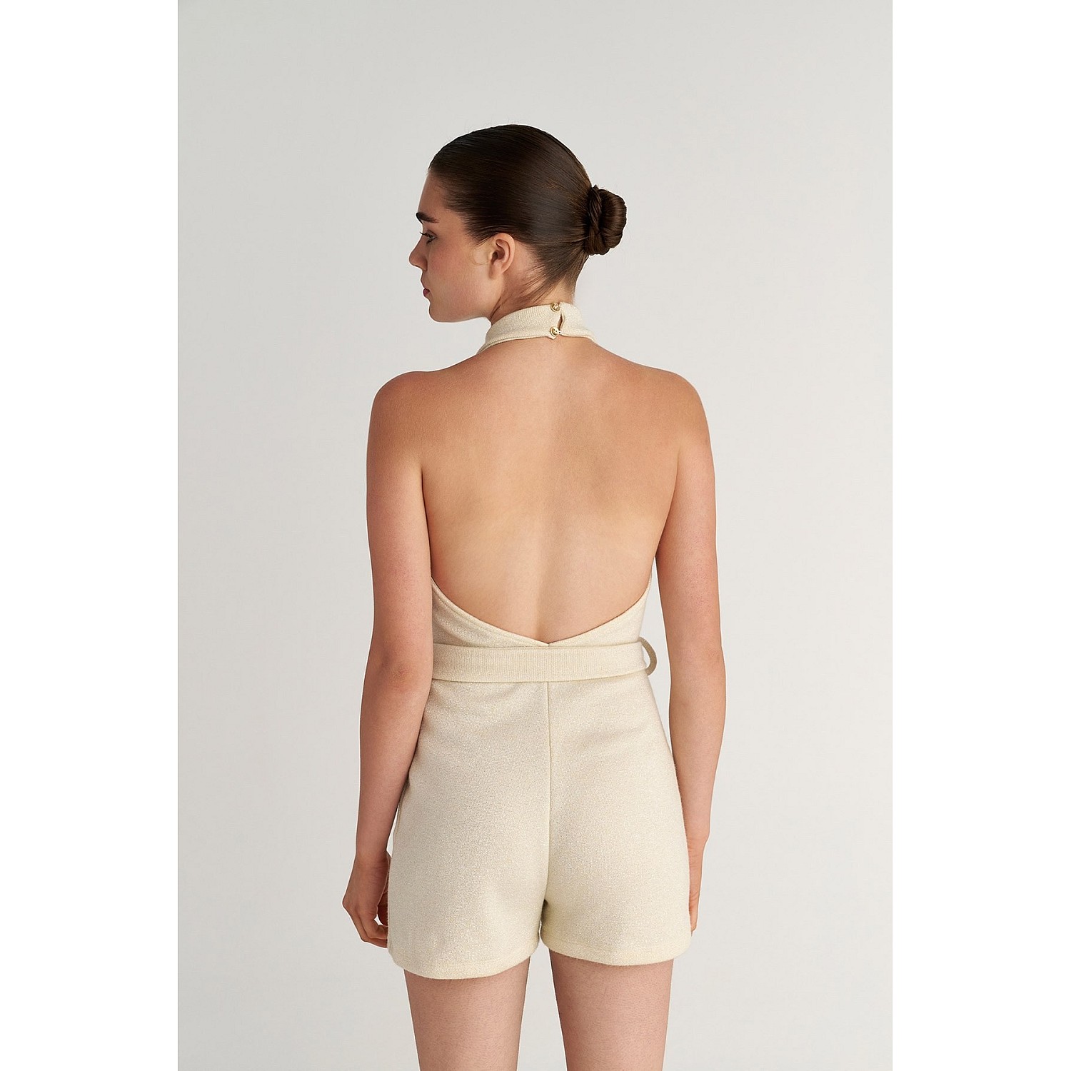 Γυναικείο Αμάνικο Jumpsuit με Ζώνη SUGARFREE