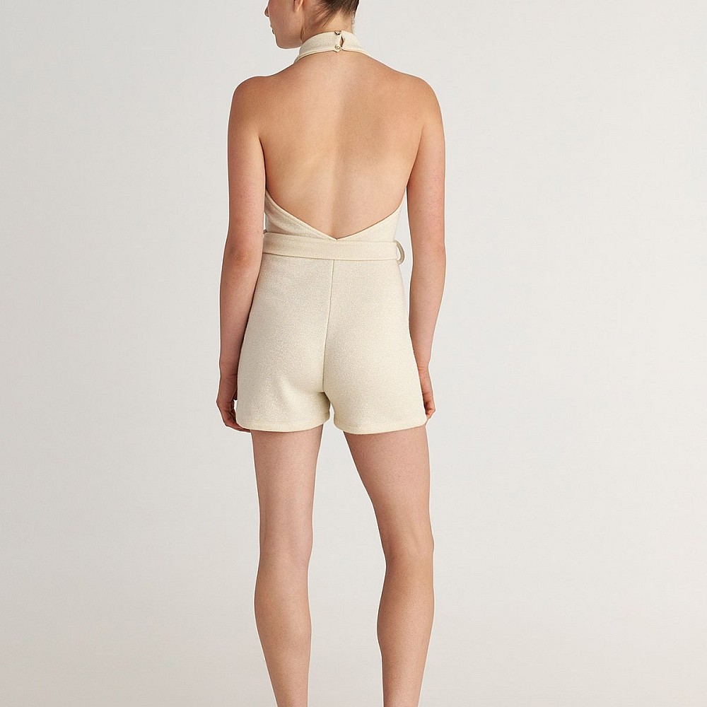 Γυναικείο Αμάνικο Jumpsuit με Ζώνη SUGARFREE