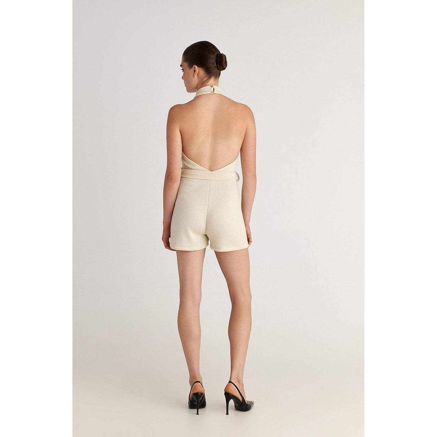 Γυναικείο Αμάνικο Jumpsuit με Ζώνη SUGARFREE