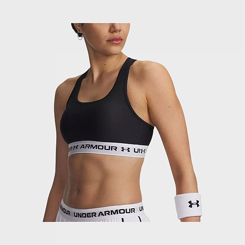 Under Armour Crossback Mid Bra Γυναικείο Μπουστάκι Φούξια με Επένδυση 1361034-659