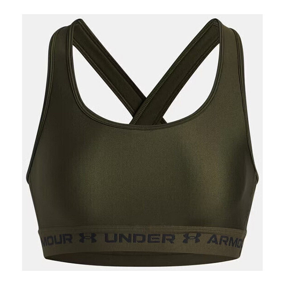 Under Armour Crossback Mid Bra Γυναικείο Μπουστάκι Φούξια με Επένδυση 1361034-659