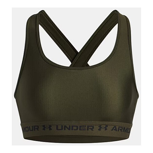 Under Armour Crossback Mid Bra Γυναικείο Μπουστάκι Φούξια με Επένδυση 1361034-659