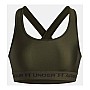 Under Armour Crossback Mid Bra Γυναικείο Μπουστάκι Φούξια με Επένδυση 1361034-659