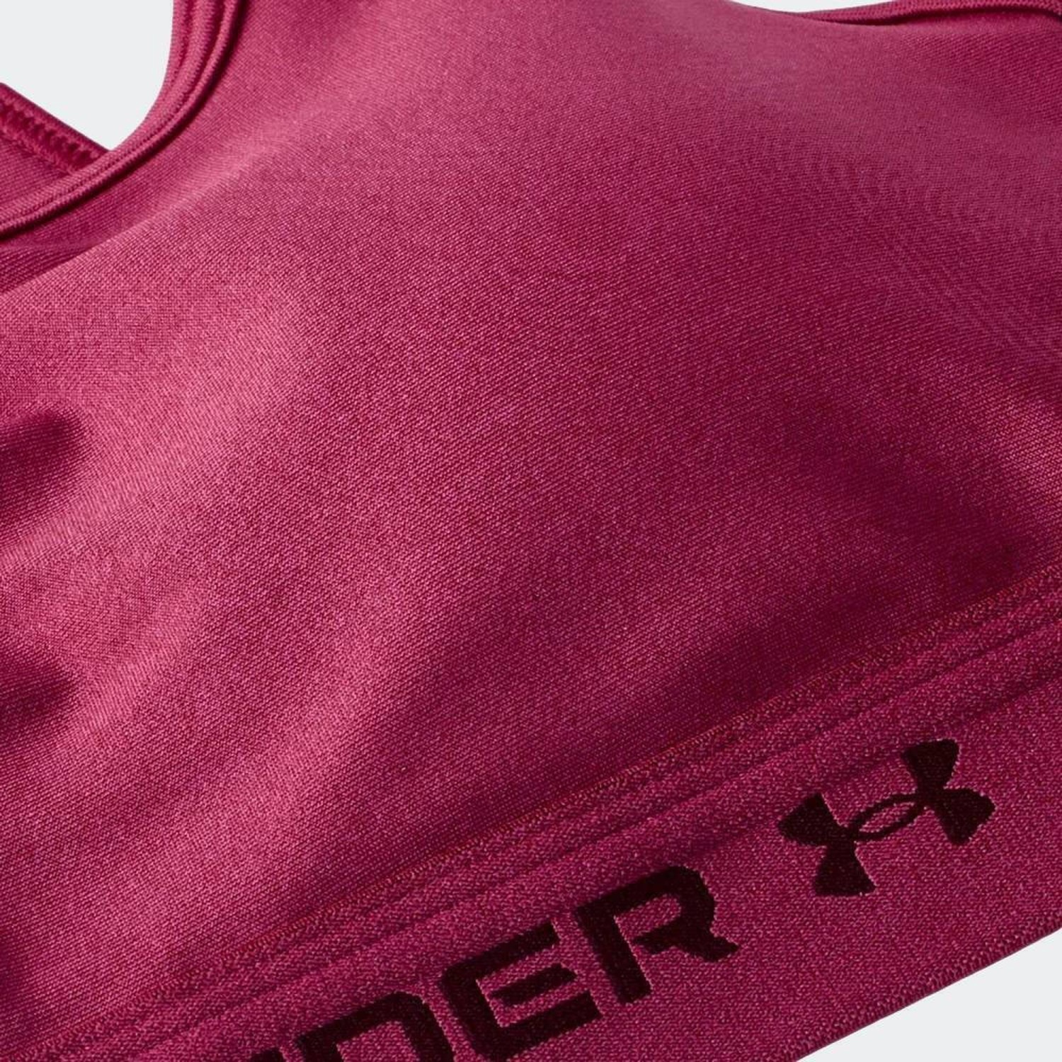 Under Armour Crossback Mid Bra Γυναικείο Μπουστάκι Φούξια με Επένδυση 1361034-659