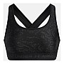 Under Armour Crossback Mid Print Γυναικείο Μπουστάκι Μωβ 1361042-659