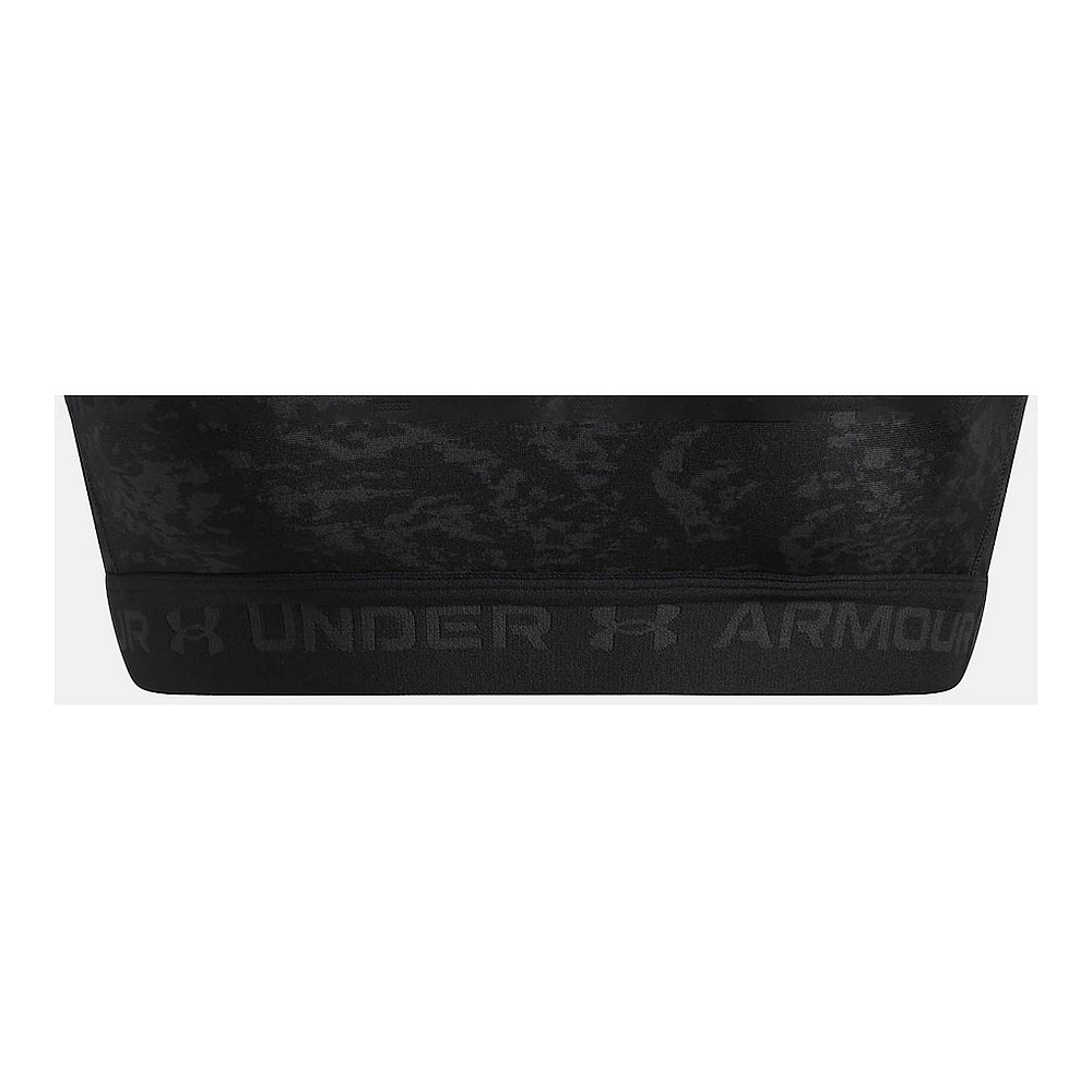 Under Armour Crossback Mid Print Γυναικείο Μπουστάκι Μωβ 1361042-659
