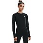 Under Armour Coldgear Authentics Crew Γυναικεία Μπλούζα Μακρυμάνικη Μαύρη 1368701-001